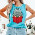 Manatee Reading Books Sea Animal Manatee Comfort Colors Tank Top Light Green Manatee Reading Books Sea Animal Manatee Comfort Colors Tank Top Light Green