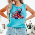 Octopus Reading Book Kraken Book Lover Comfort Colors Tank Top Light Green Octopus Reading Book Kraken Book Lover Comfort Colors Tank Top Light Green