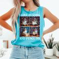Penguin Love Reading And Penguins Child Book Lover Comfort Colors Tank Top Light Green