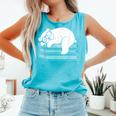 Polar Bear Reading Book Pajama Sleep Comfort Colors Tank Top Light Green Polar Bear Reading Book Pajama Sleep Comfort Colors Tank Top Light Green