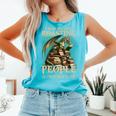 I Read Because Roasting People Is Frowned Upon Dragon Book Comfort Colors Tank Top Light Green