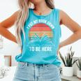 Retro I Put My Book Down To Be Here For Book Lover Comfort Colors Tank Top Light Green