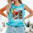 Stay Curious Monkey Reading Book Lover Bookworm Comfort Colors Tank Top Light Green Stay Curious Monkey Reading Book Lover Bookworm Comfort Colors Tank Top Light Green