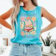 Valentine All Booked For Valentines Book Lovers Teacher Kids Comfort Colors Tank Top Light Green