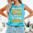 Writer Book Published Author Writers Men Women Comfort Colors Tank Top Light Green