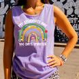 100th Day Of School Teachers Students Women Floral Books Comfort Colors Tank Top Lagoon