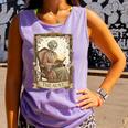 The Aunt Tarot Card Women Skeleton Aunty Book Lover Comfort Colors Tank Top Lagoon