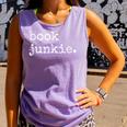 Book Junkie Reading Shirts Comfort Colors Tank Top Lagoon