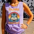 Book And Pajamas Reading Bedtime Comfort Colors Tank Top Lagoon