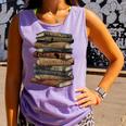 Celebrating History Month Floral Books Teacher Comfort Colors Tank Top Lagoon