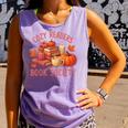Cozy Readers Book Society Teacher Reading Floral Pumpkin Tee Comfort Colors Tank Top Lagoon