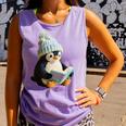 Cute Penguin Reading Book Faux-Crochet Print Comfort Colors Tank Top Lagoon Cute Penguin Reading Book Faux-Crochet Print Comfort Colors Tank Top Lagoon