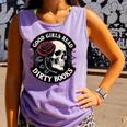 Good Girls Read Dirty Books Smut Reader Dark Romance Skull Comfort Colors Tank Top Lagoon