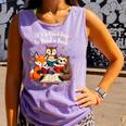 Its A Good Day To Read Book Cute Fox Sloth Owl Novel Reading Comfort Colors Tank Top Lagoon