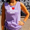 I Love Heart Fictional Men Simple Cute Books Reading Comfort Colors Tank Top Lagoon