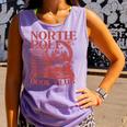 North Pole Book Club Christmas Comfort Colors Tank Top Lagoon