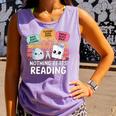 Nothing Beats Reading Rock Paper Scissors Books Lover Comfort Colors Tank Top Lagoon