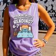 Orange Cat Reading Book 67 Six Seven Meme Comfort Colors Tank Top Lagoon