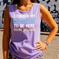 I Paused My Book To Be Here You'Re Welcome Reading Lover Comfort Colors Tank Top Lagoon