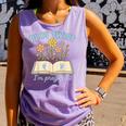 Plot Twist I'm Pregnant Literary Pregnancy Announcement Book Comfort Colors Tank Top Lagoon