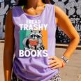Raccoon Smutty Book Lover Spicy Romance Novels Women's Comfort Colors Tank Top Lagoon