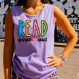Read Your Heart Read Reading Librarian Book Across America Comfort Colors Tank Top Lagoon