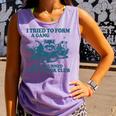 I Tried To Form A Gang But It Turned Into A Book-Club Reader Premium Tri-Blend Comfort Colors Tank Top Lagoon