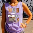 Wild About Reading Book Reader Book Nerd Book Reading Lover Premium Tri-Blend Comfort Colors Tank Top Lagoon