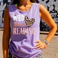 Wild About Reading Teacher Books Reader Lovers Leopard Zebra Comfort Colors Tank Top Lagoon