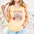 100th Day Of School Teachers 100 Days Of Coffee Chaos Books Comfort Colors Tank Top Grey