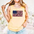 America US Flag Books Library Reading For Book Lover Reader Comfort Colors Tank Top Grey