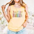 Applied Behavior Analysis Book Wildflower ABA RBT Therapist Premium Tri-Blend Comfort Colors Tank Top Grey