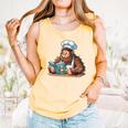 Bigfoot Reading a Cookbook Comfort Colors Tank Top Grey