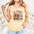 All Booked For Christmas Coquette Xmas Book Club Book Lovers Comfort Colors Tank Top Grey