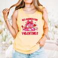 All Booked For Valentines Coquette Bow Book Valentine Day Comfort Colors Tank Top Grey