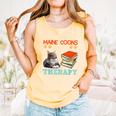 BOOKS AND MAINE COONS ARE MY THERAPY Main Coon Comfort Colors Tank Top Grey BOOKS AND MAINE COONS ARE MY THERAPY Main Coon Comfort Colors Tank Top Grey