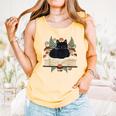 Cat On Open Book Mushrooms Ferns Dark Academia Comfort Colors Tank Top Grey Cat On Open Book Mushrooms Ferns Dark Academia Comfort Colors Tank Top Grey