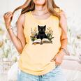 Cat Shirts For Women Book Lover Shirt Cute Cat And Book Premium Tri-Blend Comfort Colors Tank Top Grey Cat Shirts For Women Book Lover Shirt Cute Cat And Book Premium Tri-Blend Comfort Colors Tank Top Grey