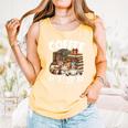 Coffee Cats And Books Cats And Reading Lovers Comfort Colors Tank Top Grey