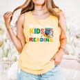All The-Cool Kids Are Reading Teacher Book Lover Librarian Premium Comfort Colors Tank Top Grey