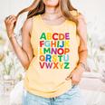 Cute ABCs Shirt Alphabet Colorful Letters Reading Books Kids Comfort Colors Tank Top Grey