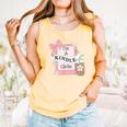 Cute Bookish Kindle Girlie Nerdy Read Book Lover Girl Women Comfort Colors Tank Top Grey