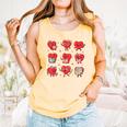 Cute Reading Hearts Valentine Day Book Lover Teacher Student Comfort Colors Tank Top Grey