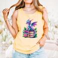 Dragon Book Fantasy Reading Comfort Colors Tank Top Grey Dragon Book Fantasy Reading Comfort Colors Tank Top Grey
