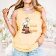 Easily Distracted By Goats And Books Goats And Book Reading Comfort Colors Tank Top Grey