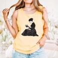 Emily Dickinson Reading A Book Comfort Colors Tank Top Grey