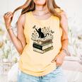 Fantasy Drama Tragedy Cat Book Lover Reading Humor Comfort Colors Tank Top Grey