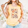 Floral Pride & Prejudice Barely Tolerable Book Lover Bookish Comfort Colors Tank Top Grey