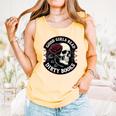 Good Girls Read Dirty Books Smut Reader Dark Romance Skull Comfort Colors Tank Top Grey