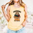 Groundhogs Prefer Books Over Winter February Comfort Colors Tank Top Grey